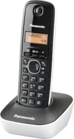Panasonic KX-TG1611 Ασύρματο Τηλέφωνο Μαύρο/Λευκό