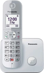 Panasonic KX-TG6851 Ασύρματο Τηλέφωνο με ανοιχτή ακρόαση Ασημί