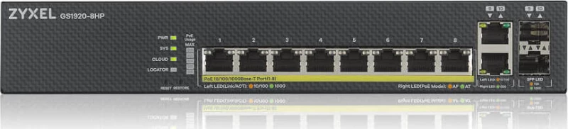 Gs1920-8Hpv2-Eu0101F - Zyxel Gs1920-8Hpv2