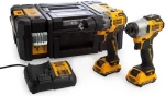 Dewalt Σετ Δραπανοκατσάβιδο και Παλμικό Κατσαβίδι DCK211L2T
