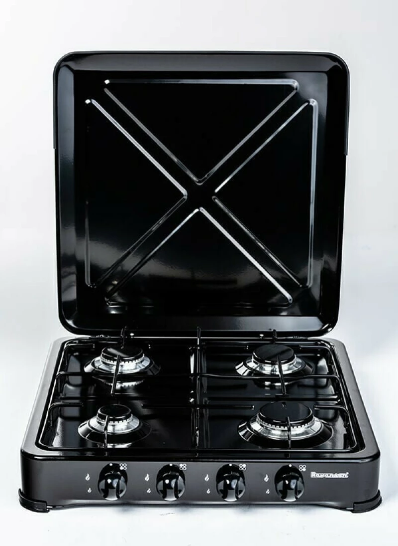 Ravanson K-04TB hob Black Countertop Gas 4 zone(s)