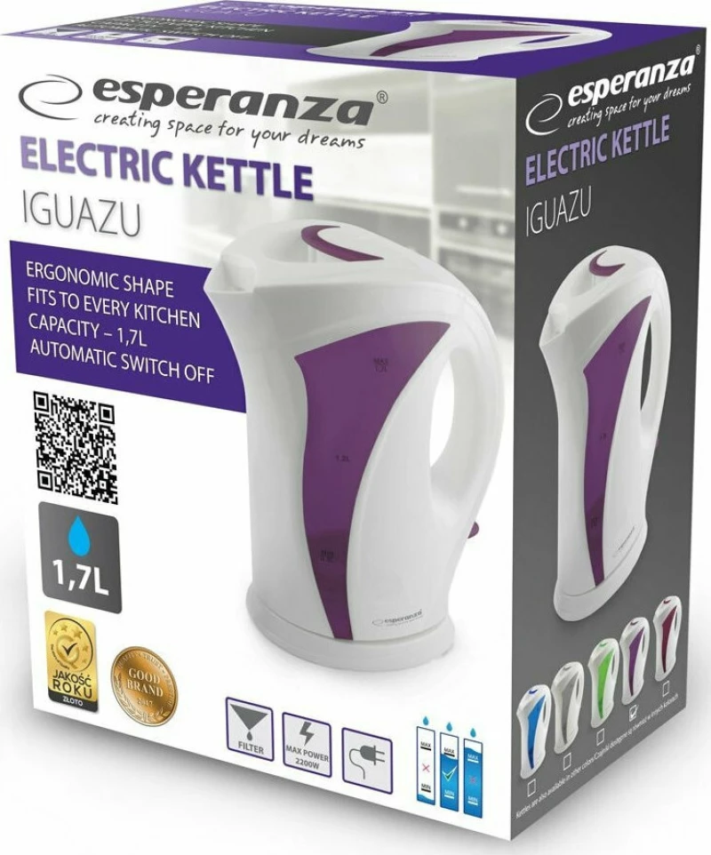 Esperanza Βραστήρας 2200W 1.8lt EKK018V