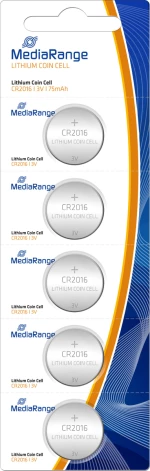 MediaRange Lithium Coin Cell CR2016 (5τμχ)