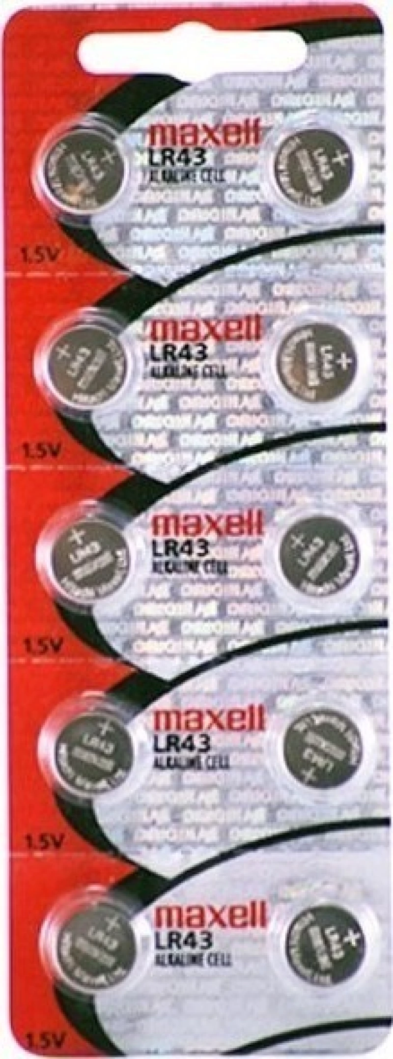 Buttoncell Maxell LR43/AG12/V12GA/RW84/LR1142 Τεμ. 10