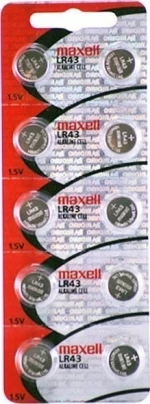 Buttoncell Maxell LR43/AG12/V12GA/RW84/LR1142 Τεμ. 10