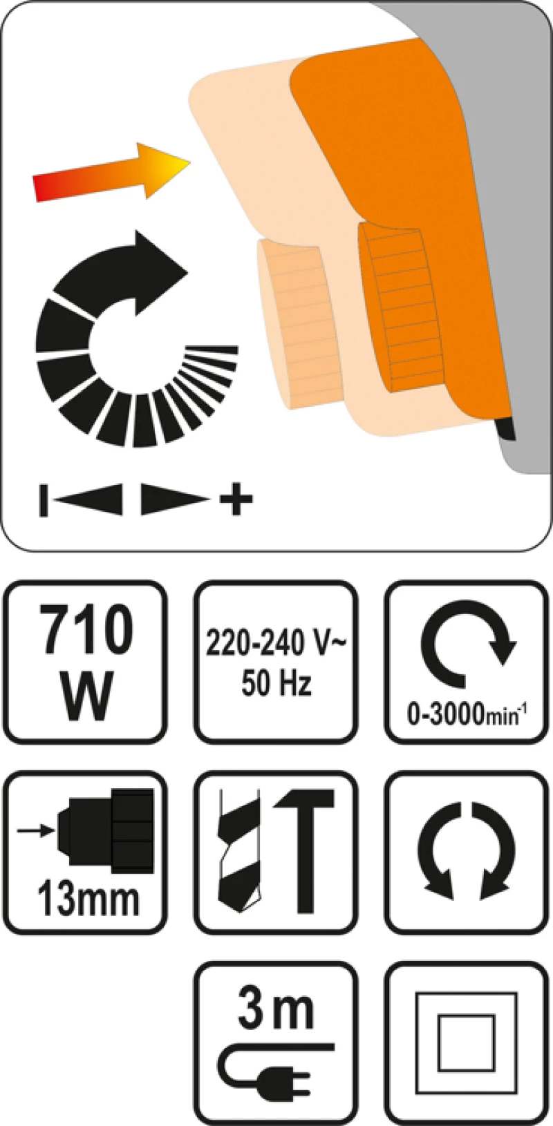 Sthor Κρουστικό Δραπανοκατσάβιδο 710W 78995