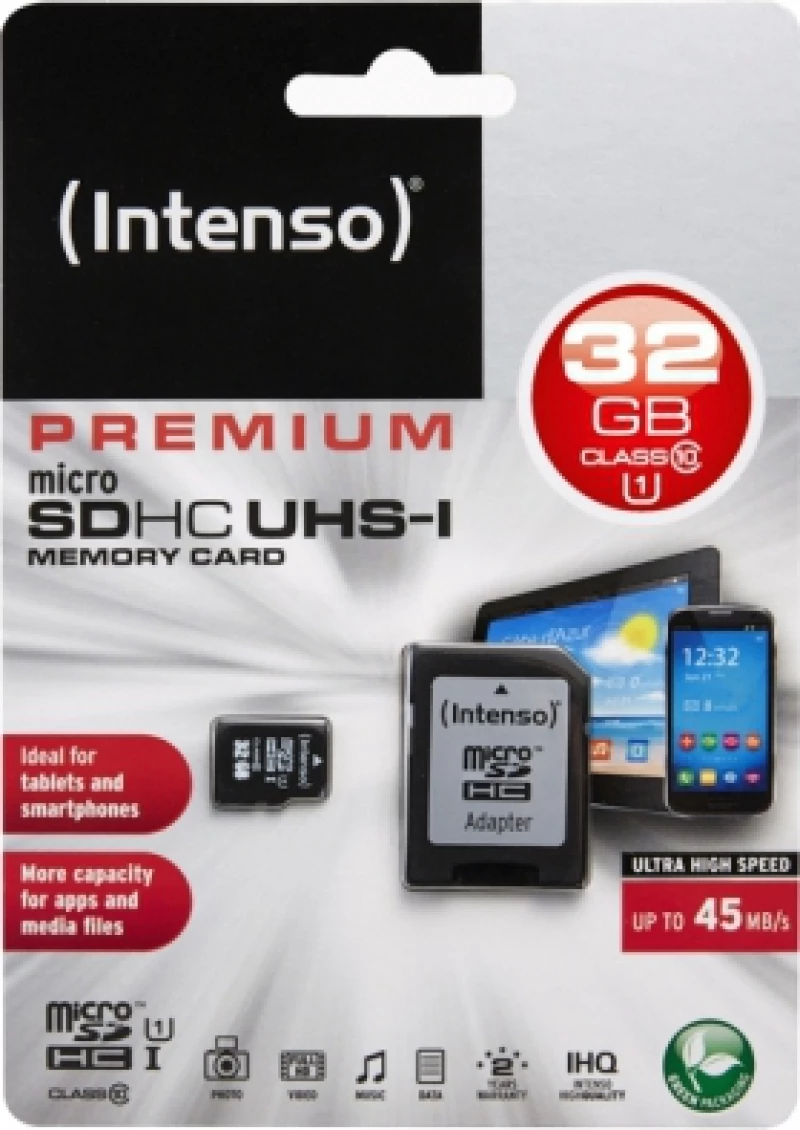 Intenso microSDHC 32GB U1 with Adapter