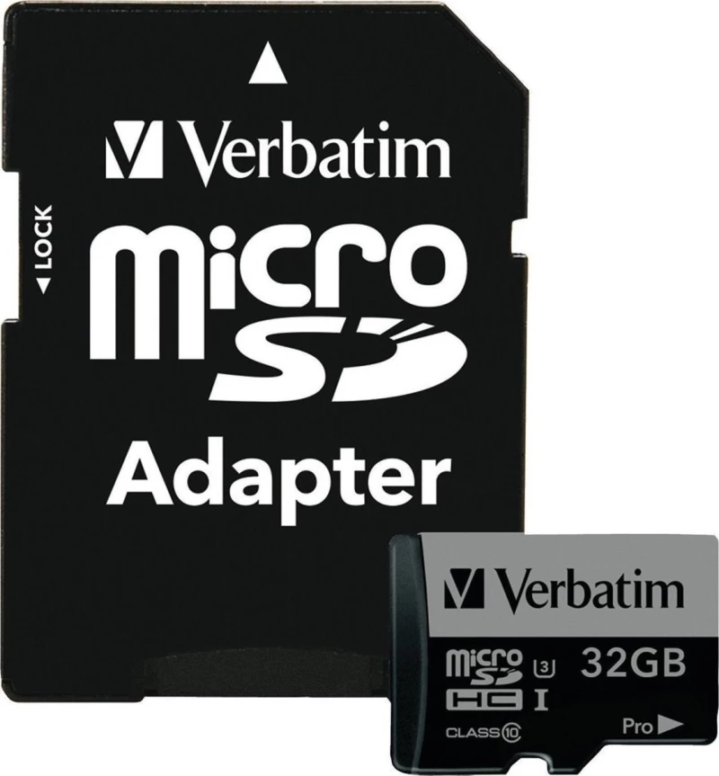Verbatim Pro microSDHC 32GB U3 with Adapter
