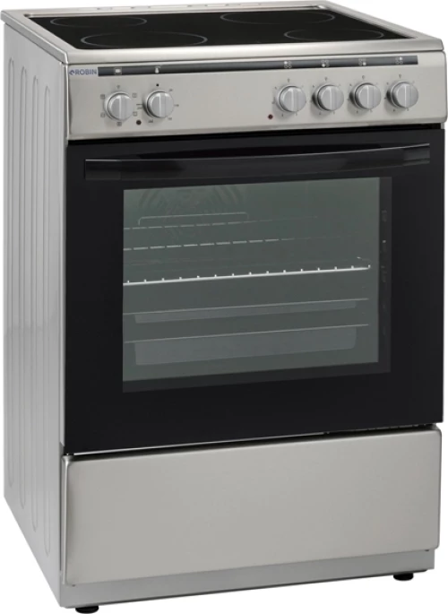 Robin Κουζίνα 65lt με Εστίες Κεραμικές BN-653 Inox