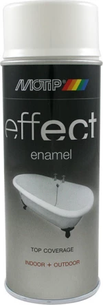 Motip Dupli Deco Effect Enamel Lacquer Σπρέι Βαφής Λευκό με Γυαλιστερό Εφέ 400ml
