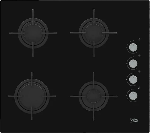 Beko HILG64120S hob Black Built-in 60 cm Gas 4 zone(s)