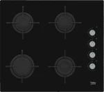 Beko HILG64120S hob Black Built-in 60 cm Gas 4 zone(s)