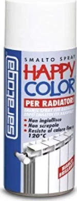 Saratoga Happy Color Radiator Σπρέι Βαφής Λευκό 400ml