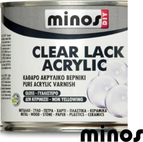 Minos Clear Acrylic Lack 9014 διάφανο βερνικι μετάλου κ.α 500ml