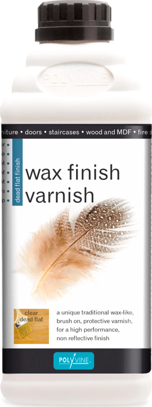 Polyvine Βερνίκι Wax Finish 0.5lt Διάφανο Ματ