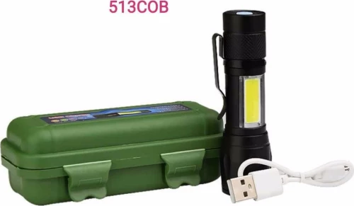 Φακός Επαναφορτιζόμενος Led COB513