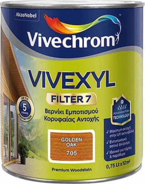 Vivechrom Βερνίκι Εμποτισμού Vivexyl Filter 7 No707 (Dark Walnut) 0.75Lt