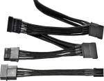 Be Quiet 3x 15-Pin Sata male - 4-Pin Molex female Cable 0.6m Μαύρο (BC050)