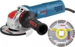 Bosch GWX 9-125 S Τροχός 125mm Ρεύματος 900W με Ρύθμιση Στροφών