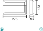 Spot Light Επιτοίχιο Εξωτερικό Φωτιστικό 7434