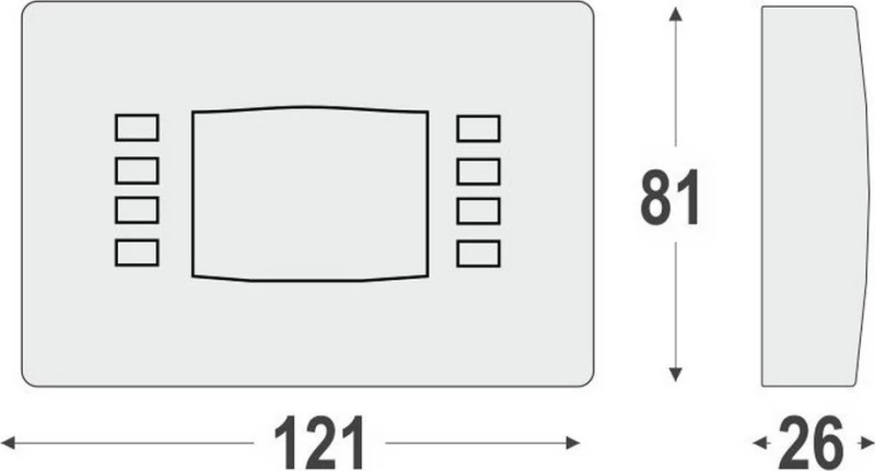 Olympia Electronics BS-851/KIT Θερμοστάτης Smart Εβδομαδιαίος
