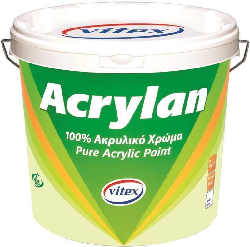 Vitex Acrylan Λευκό 10lt