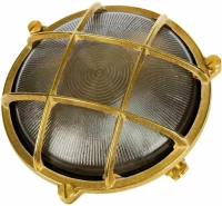 Φωτιστικό Τοίχου Με Πλέγμα D195mm Brass VK/01051/NB VKLed