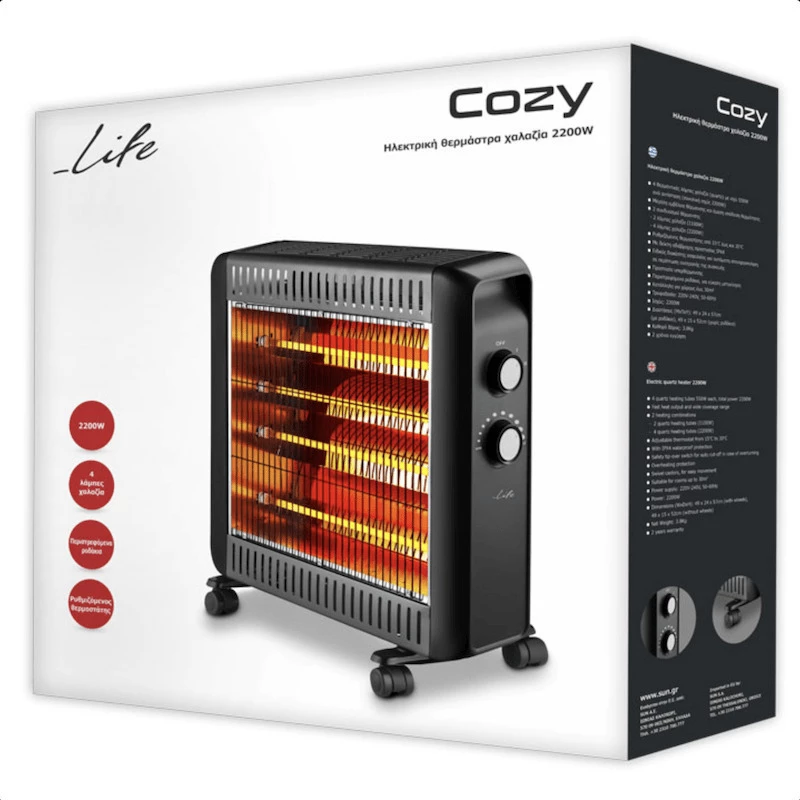 Life Cozy Σόμπα Χαλαζία 2200W