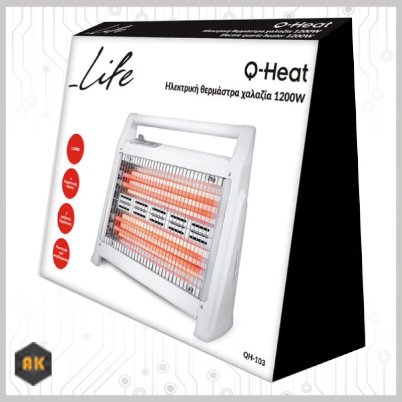 Life Q-Heat Σόμπα Χαλαζία 1200W