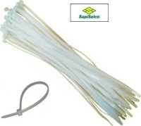 Sapiselco Δεματικά Καλωδίων 250x3.5 Λευκό 100τμχ