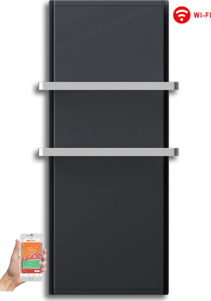 Radialight Icon 2B WiFi Ηλεκτρική Πετσετοκρεμάστρα 1000W Γκρι 110x45cm