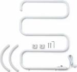 Herzberg HG-8071 Ηλεκτρική Πετσετοκρεμάστρα 100W Λευκή 92x56cm