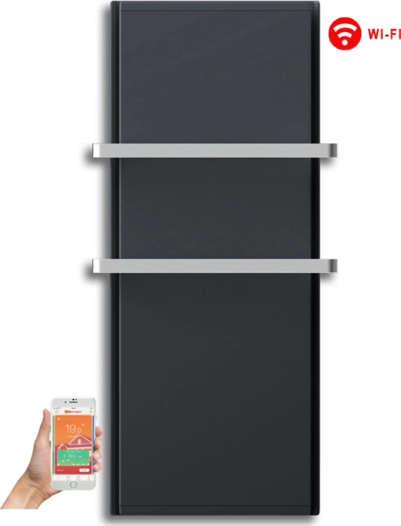 Radialight Icon 2B WiFi Ηλεκτρική Πετσετοκρεμάστρα 750W Γκρι 95x45cm