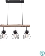 Κρεμαστό Φωτιστικό Ράγα Globo Lighting Mina 15326-3N Μαύρο