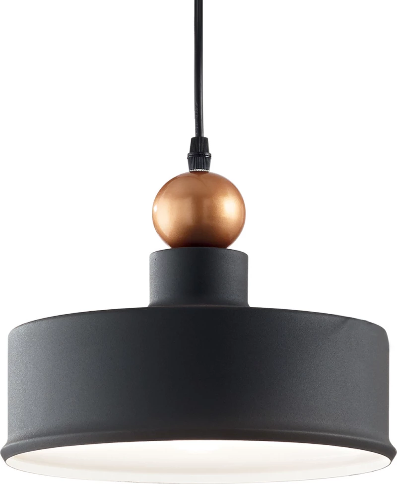 Ideal Lux Triade-2 Κρεμαστό Φωτιστικό Μοντέρνο Μονόφωτο Γκρι