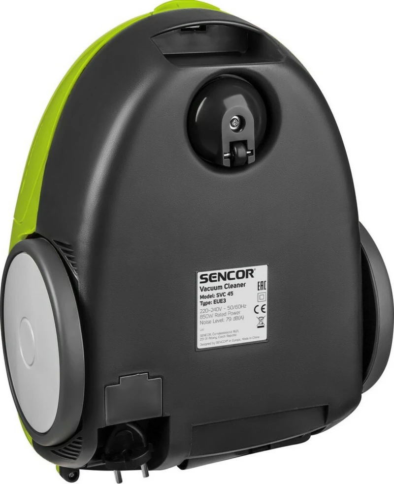 Sencor SVC 45GR-EUE3 Ηλεκτρική Σκούπα 850W με Σακούλα 1.5lt