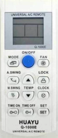 Huayu Q-1000E Universal Τηλεχειριστήριο για Κλιματιστικό