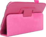 Leather Stand Flip Cover Φούξια (Galaxy Tab 3 7.0)