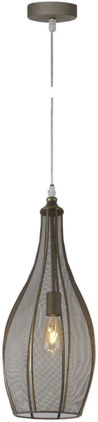 VK Lighting VK/03171/PE/ABS/26 Κρεμαστό Φωτιστικό Μοντέρνο Μονόφωτο Μπρούτζινο