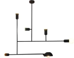 Home Lighting Rodney Κρεμαστό Φωτιστικό Μοντέρνο Πολύφωτο Πλέγμα Μαύρο