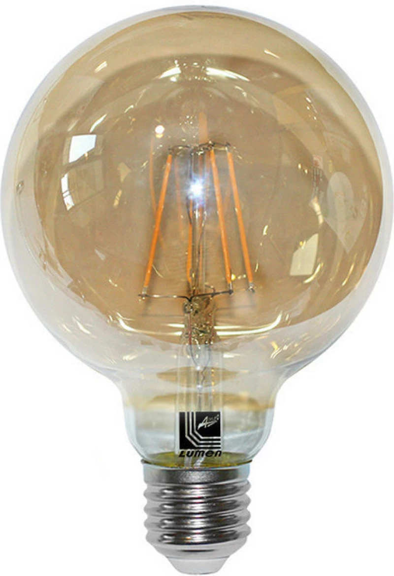 Adeleq Λάμπα LED για Ντουί E27 και Σχήμα G95 Θερμό Λευκό 600lm