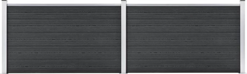 vidaXL Πάνελ Περίφραξης Γκρι από WPC 106x353cm 3053247