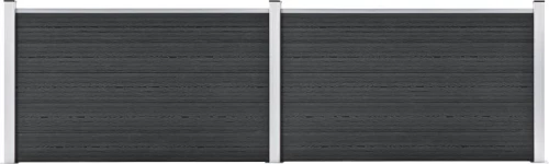 vidaXL Πάνελ Περίφραξης Γκρι από WPC 106x353cm 3053247