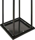 vidaXL Ράφι Καυσόξυλων με Βάση Μαύρο 37 x 37 x 113 εκ. 284702