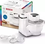 Bosch MUMS2AW00 Κουζινομηχανή 700W με Ανοξείδωτο Κάδο 3.8lt
