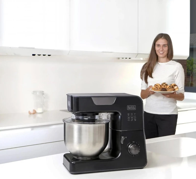 Black & Decker BXKM1000E Κουζινομηχανή 1000W με Ανοξείδωτο Κάδο 5.2lt