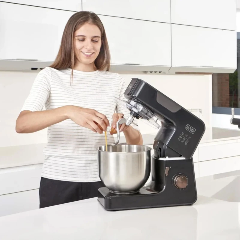 Black & Decker BXKM1000E Κουζινομηχανή 1000W με Ανοξείδωτο Κάδο 5.2lt