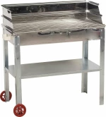 Gekas Metal Ψησταριά Κάρβουνου 65x35cm Inox N65