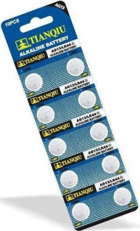 Συσκευασία 10 μπαταρίες λιθίου κουμπία LR44 00600022