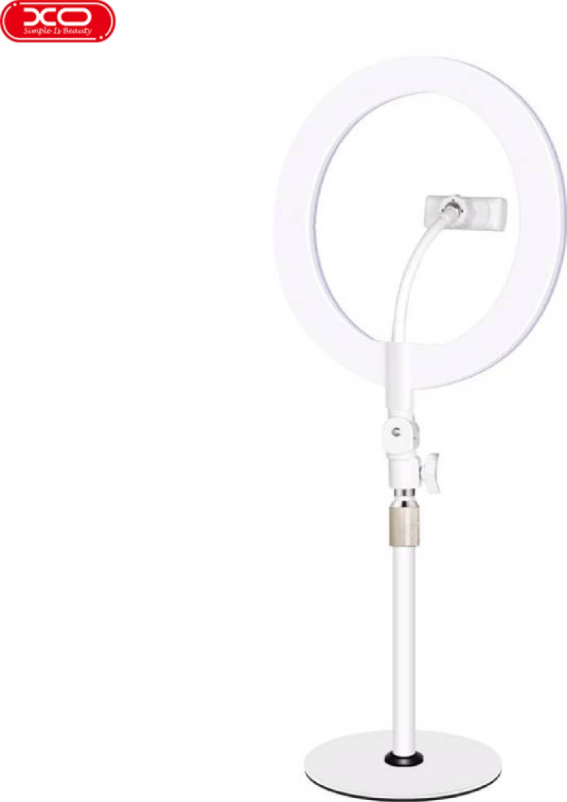 Ring Light XO L03 LED 26cm 3200-5600K με Επιτραπέζια Βάση White